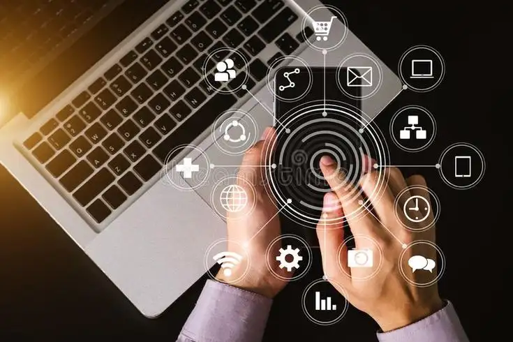 top view digital marketing media in virtual screen with mobile phone stock image image of analysis global 128470389